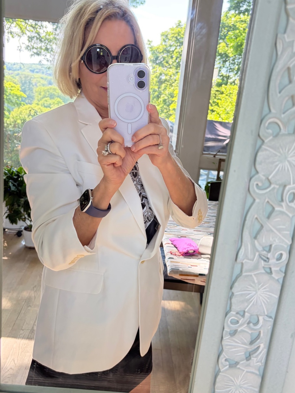 Lauren Ralph Lauren White Tailored Blazer - Picture 10 of 11